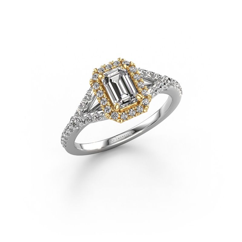 Engagement ring Kimber EME 585 white gold diamond 1.236 crt