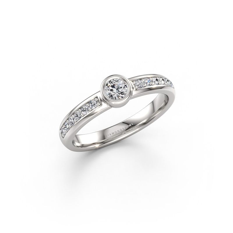 Ring Ise 2 950 platinum lab grown diamond 0.45 crt