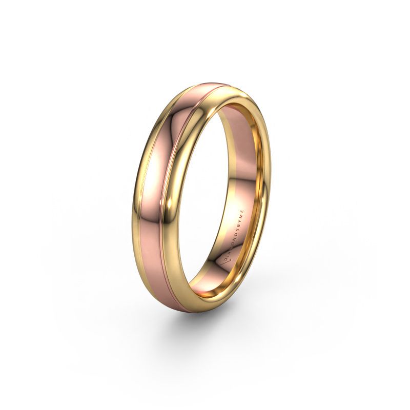 Trouwring WH2128M 585 rosé goud ±5x2.2 mm
