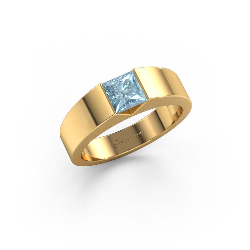 Engagement ring Arlena 1 585 gold blue lab grown diamond 4 mm