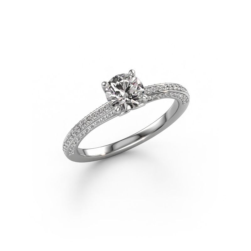 Verlobungsring Elenore rnd 585 Weißgold Lab-grown Diamant 0.60 crt