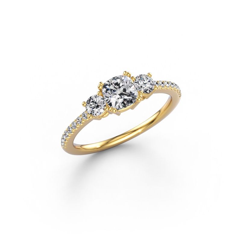 Engagement ring Dominique CUS 2 585 gold diamond 1.047 crt