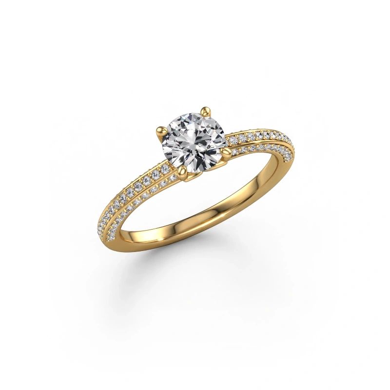 Engagement ring Elenore rnd 585 gold diamond 0.70 crt