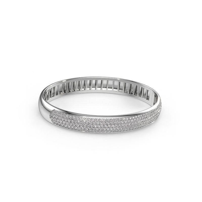 Armreif Emely 9mm 585 Weißgold Diamant 3.018 crt