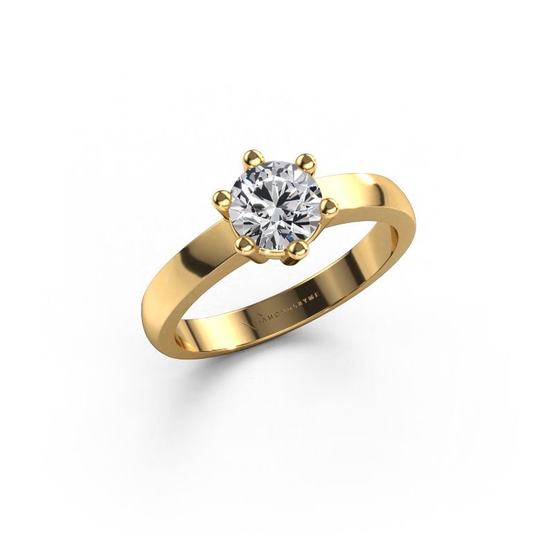Engagement ring Luna 1 585 gold lab grown diamond 0.70 crt