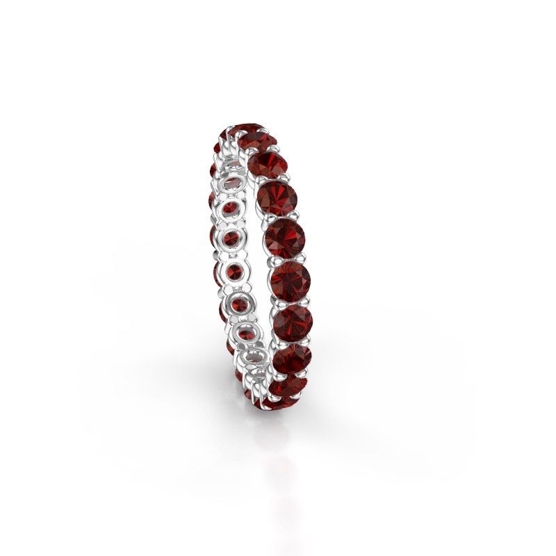 Bild von Ring heddy rnd 2.9<br/>585 Weißgold<br/>granat 2.9 mm