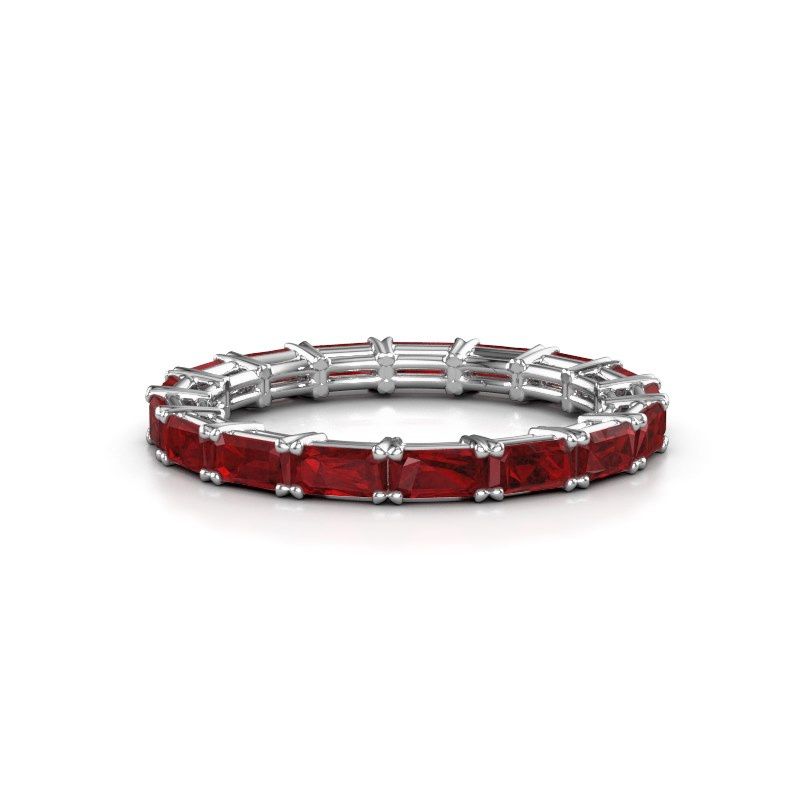 Bild von Ring vivienne eme 4x2<br/>585 Weißgold<br/>Rubin 4x2 mm
