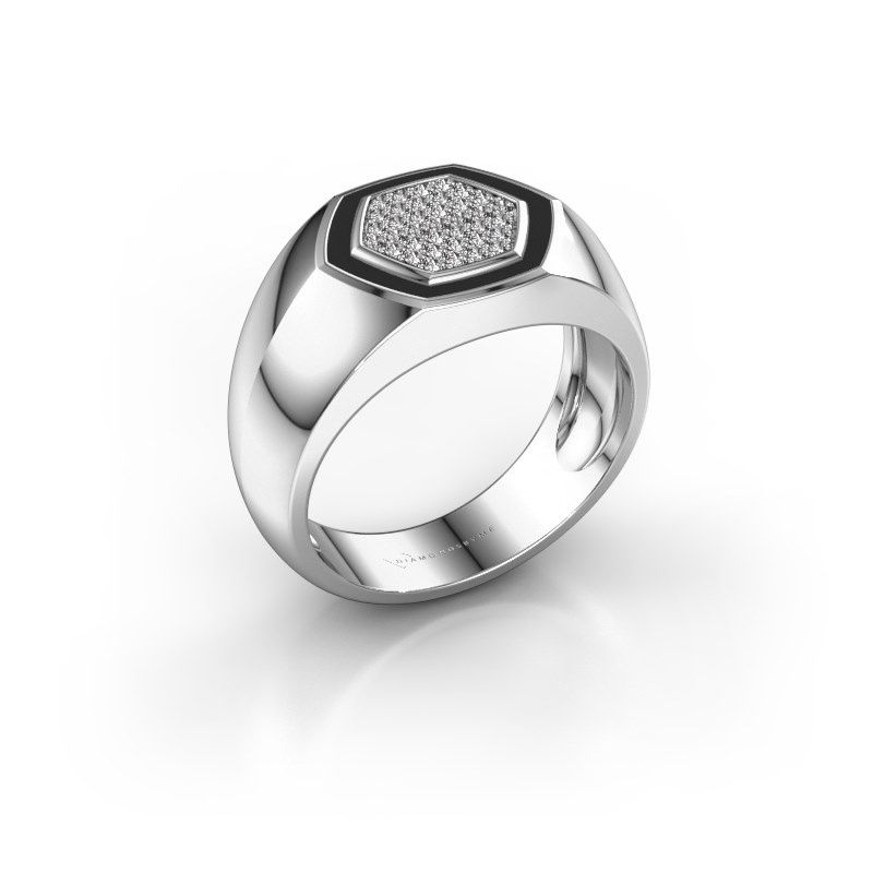 Image of Men's ring kris<br/>950 platinum<br/>diamond 0.248 crt