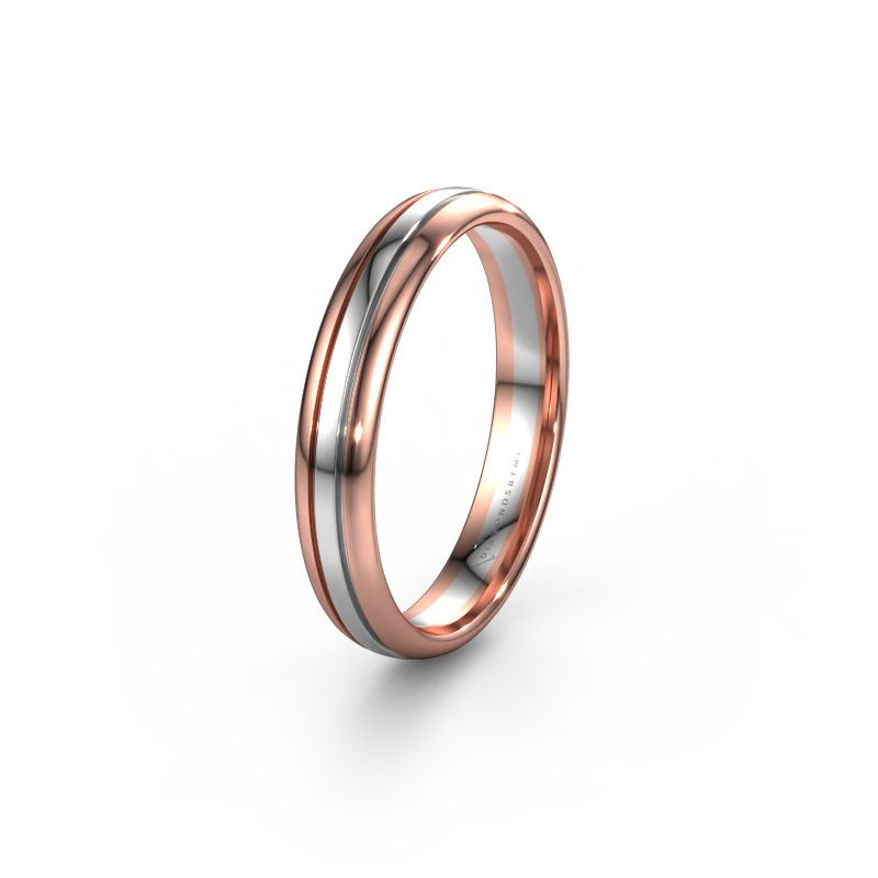 Trouwring WH0400M34AP 585 rosé goud ±4x1.7 mm
