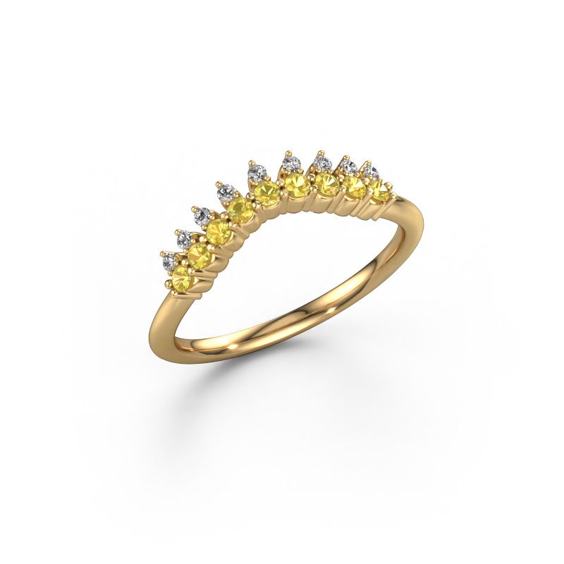Vorsteckring Vivian A 585 Gold Gelb Saphir 1.7 mm