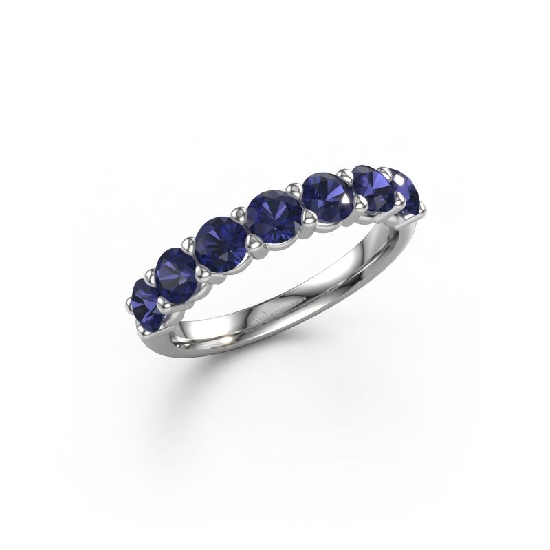 Ring Heddy Half 950 Platin Saphir 3.7 mm