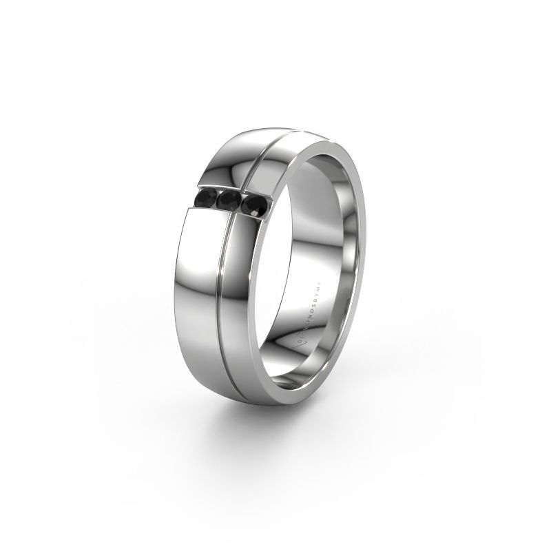 Ehering WH0223L56A 950 Platin Schwarz Diamant ±6x1.7 mm