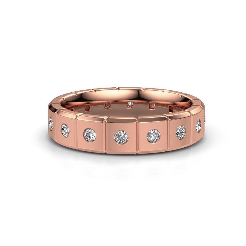 Afbeelding van Huwelijksring WH2055L15DP 585 rosé goud lab-grown diamant ±5x2.4 mm