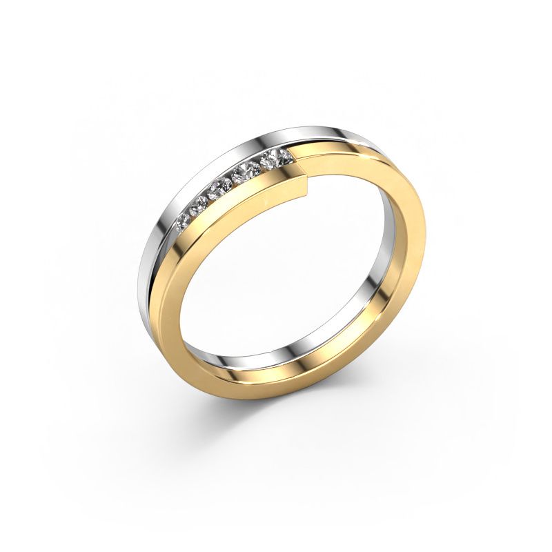 Ring Cato 585 Weißgold Diamant 0.125 crt