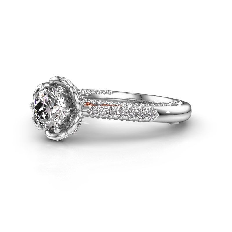 Afbeelding van Aanzoeksring Abbey<br/>585 witgoud<br/>diamant 0.882 crt