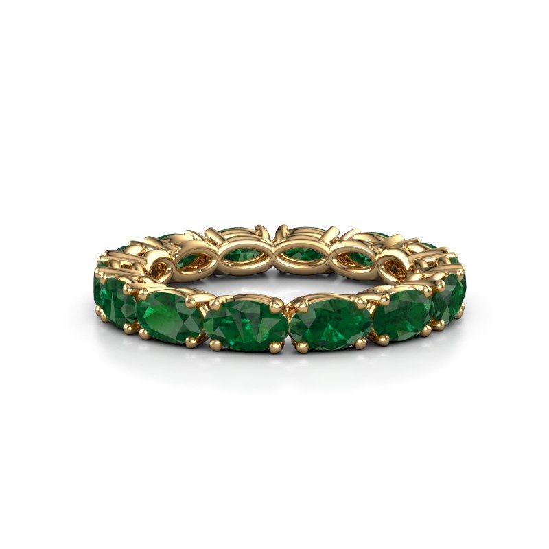 Bild von Ring vivienne ovl 5x3<br/>585 Gold<br/>Smaragd 5x3 mm