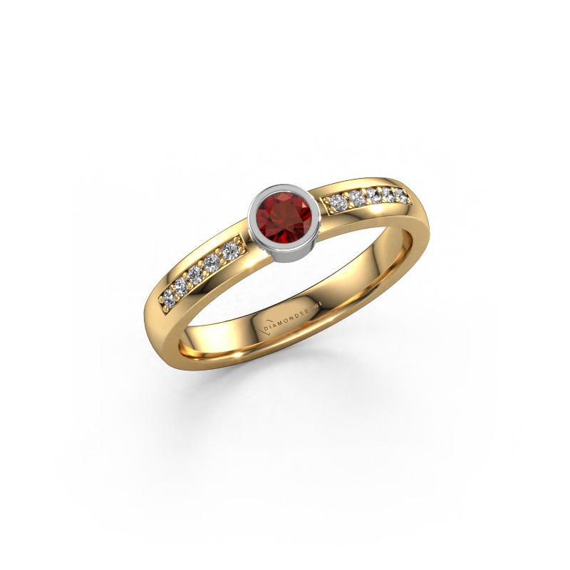 Ring Ise 2 585 gold garnet 4 mm
