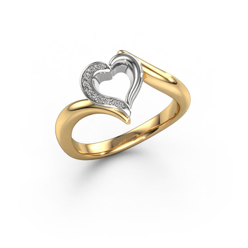 Ring Katlyn 585 gold diamond 0.038 crt
