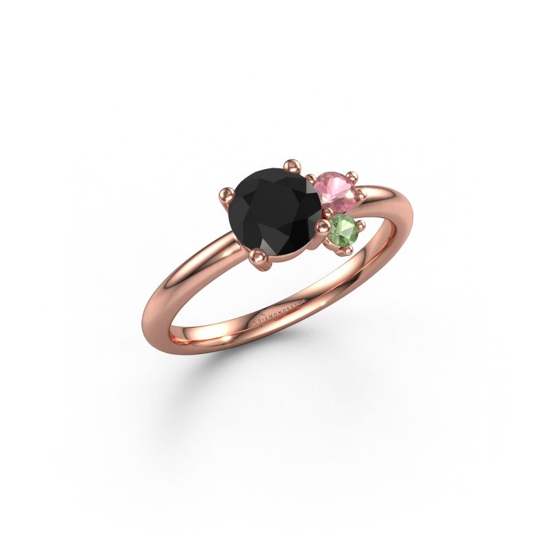 Ring Anouk 585 Roségold Schwarz Diamant 0.96 crt