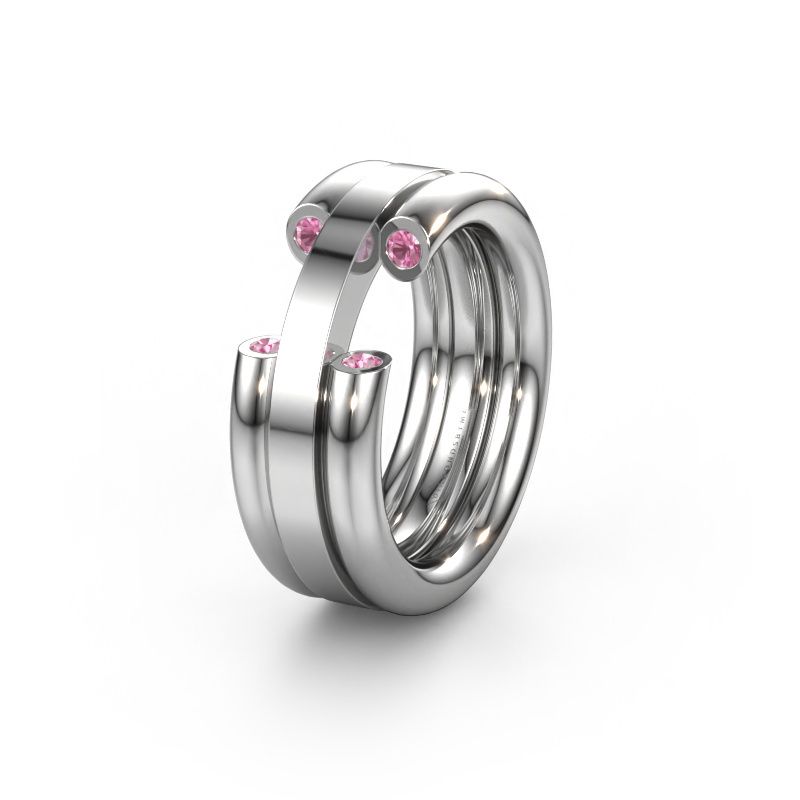 Alliance WH6018L 950 platine saphir rose ±8x3 mm