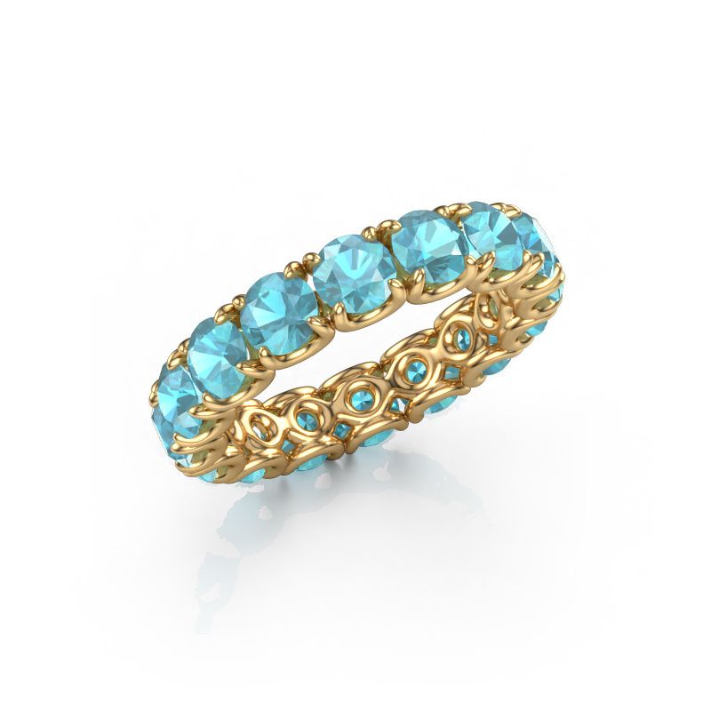 Ring Estee 4.2 585 Gold Blau Topas 4.2 mm