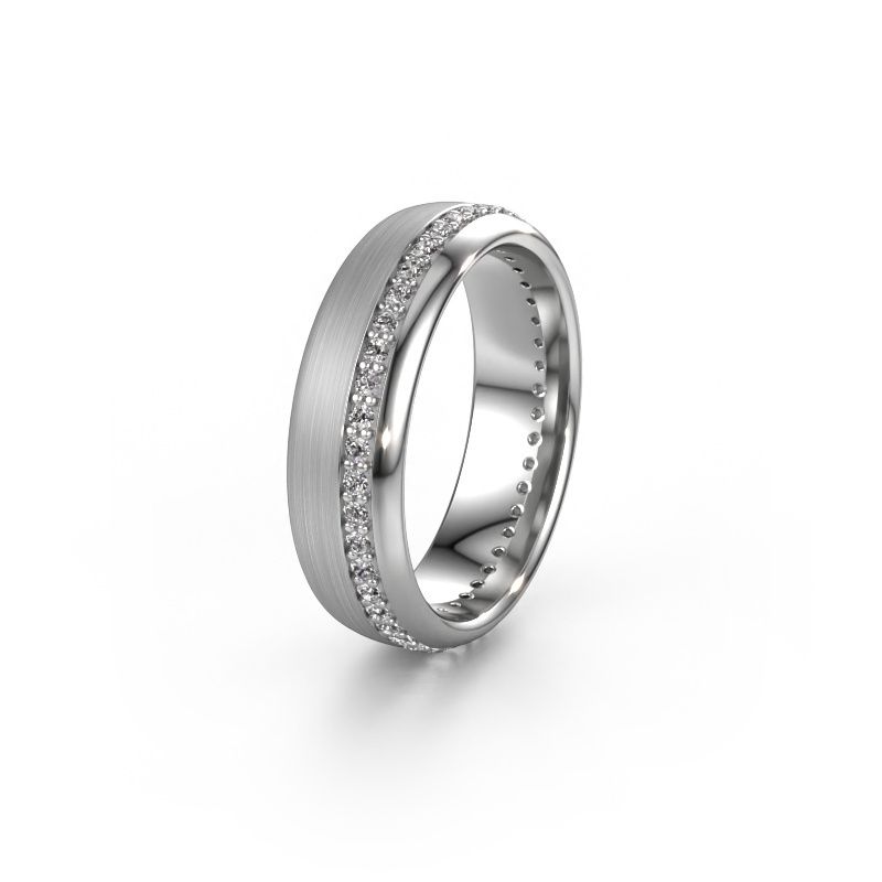 Ehering WH0303L36BMP 585 Weißgold Lab-grown Diamant ±6x2 mm