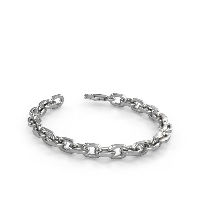 Bracelet Anchor 1 7mm 585 white gold ±0.28 in (7 mm)