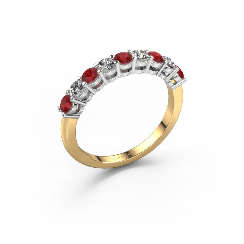 Ring Michelle 9 585 gold ruby 2.7 mm