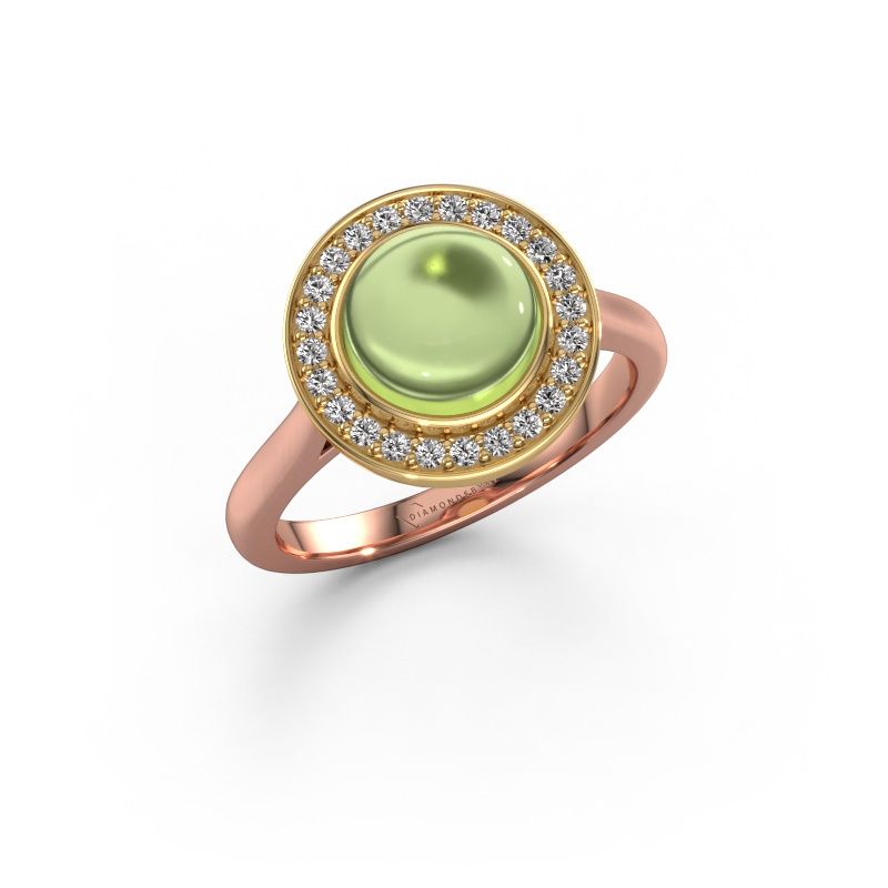 Ring Alisa 585 Roségold Peridot 8 mm