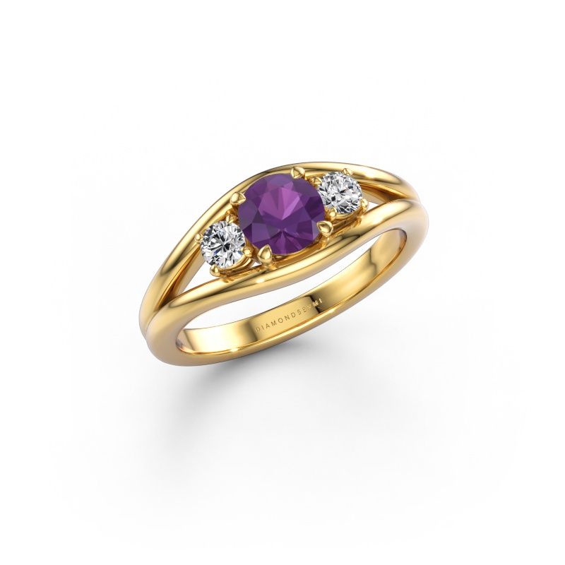 Ring Cassie RND 585 gold amethyst 5.4 mm