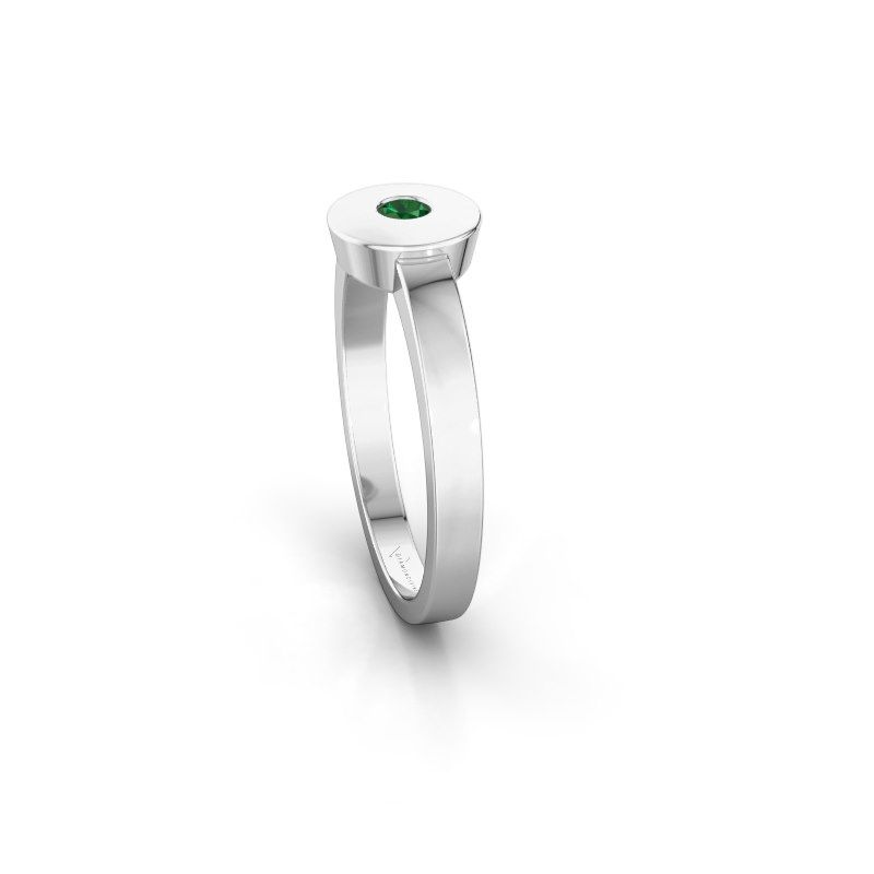Afbeelding van Ring Elisa<br/>950 platina<br/>Smaragd 3 mm