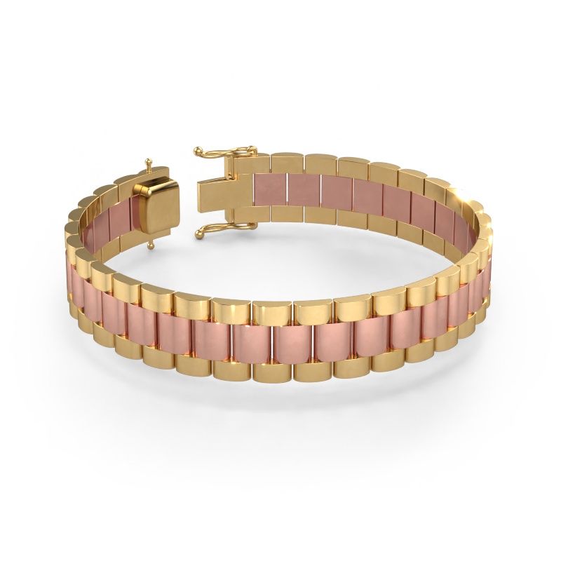 Bracelet Erik 14 mm 585 rose gold ±0.55 in