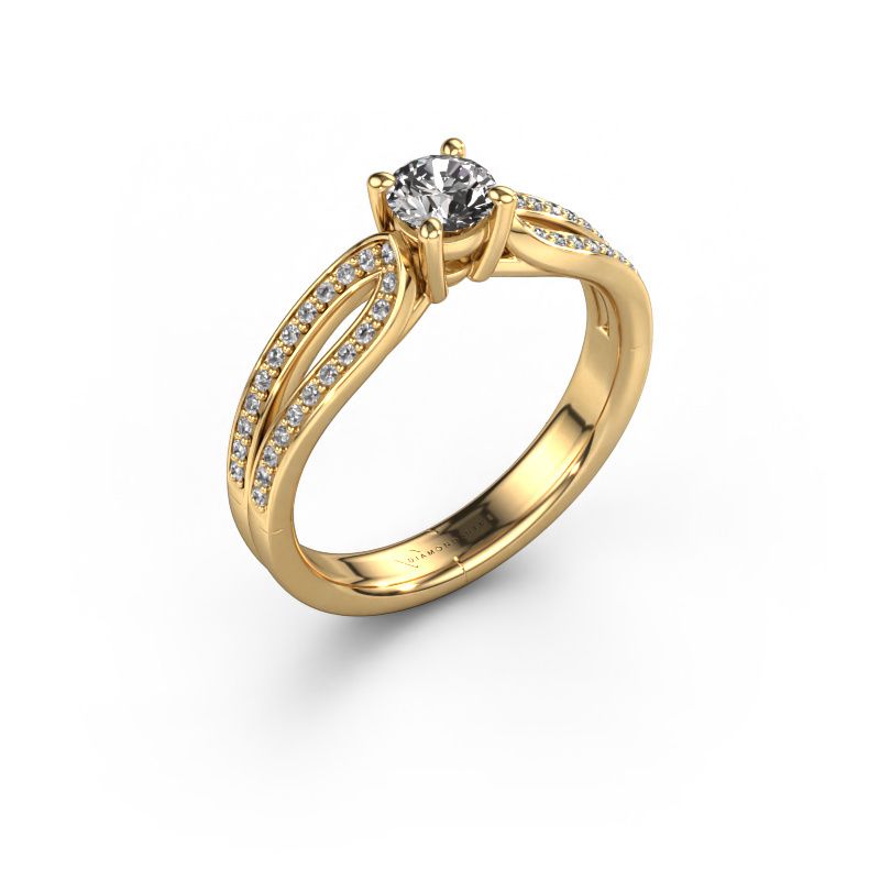 Engagement ring Antonia rnd 2 585 gold diamond 0.63 crt
