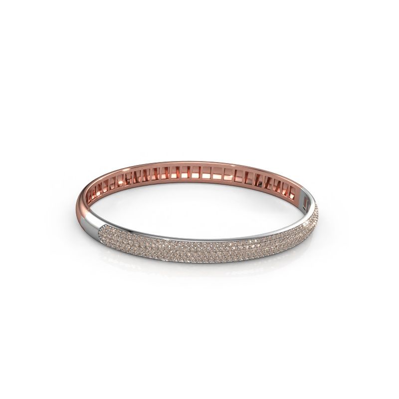 Bracelet Emely 6mm 585 rose gold brown diamond 2.013 crt