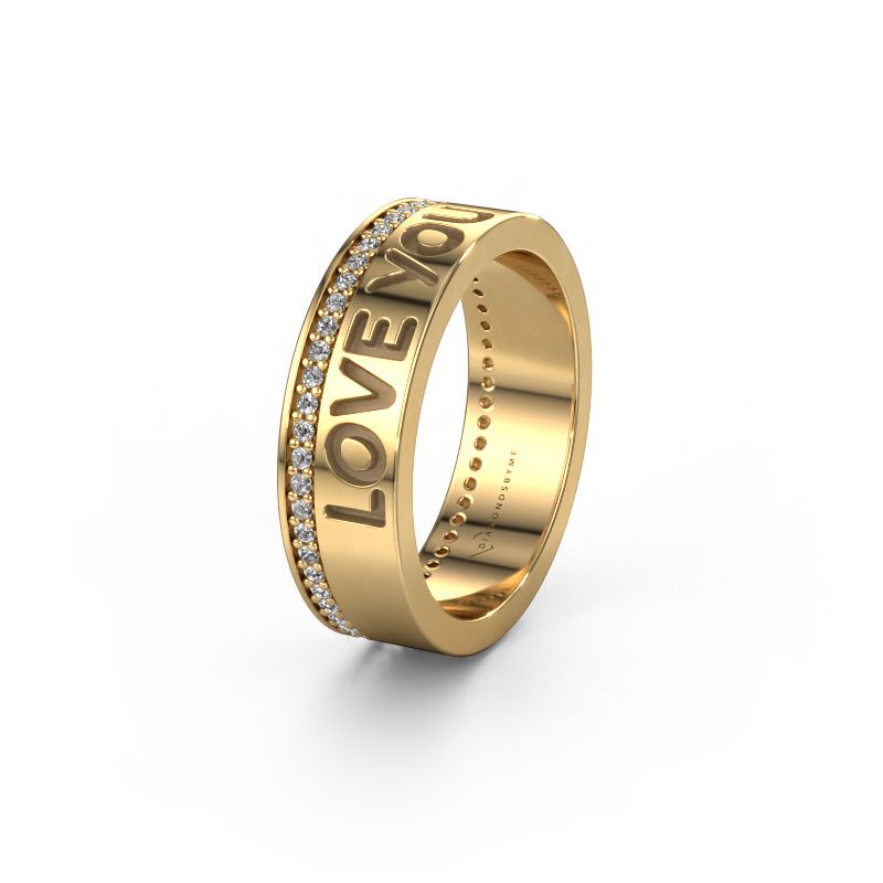 Wedding ring Namering 4 585 gold ±6x2 mm