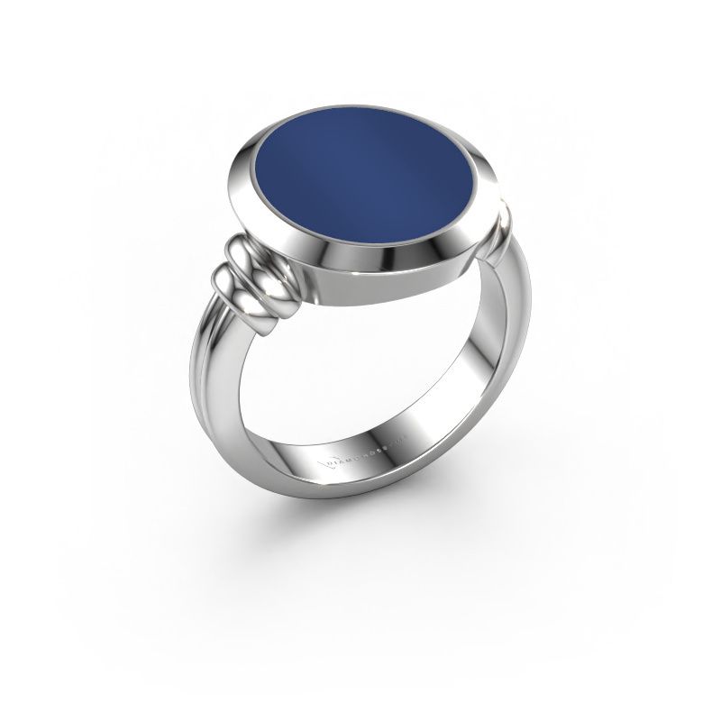 Siegelring Jake 4 950 Platin Lapislazuli 15x13 mm
