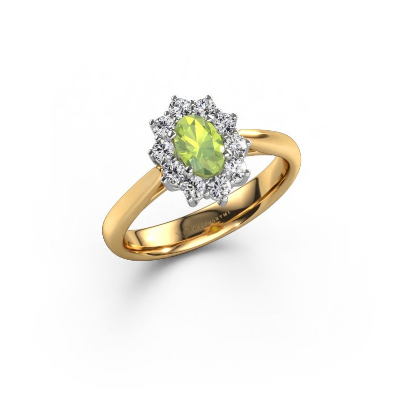 Engagement ring Leesa 1 express 585 gold peridot 6x4 mm