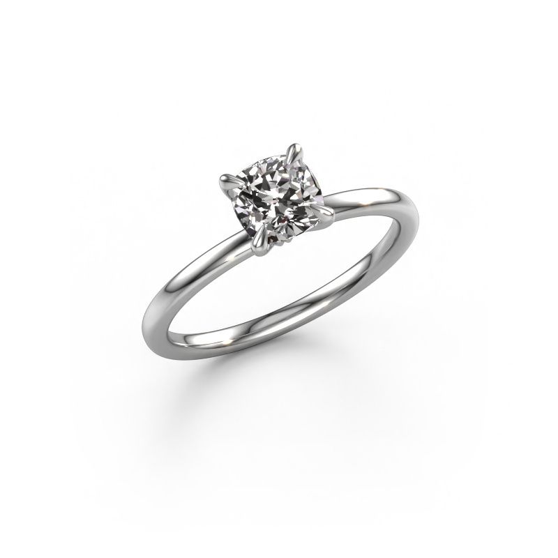 Image of Engagement Ring Crystal Cus 1<br/>585 white gold<br/>Lab-grown diamond 1.00 crt