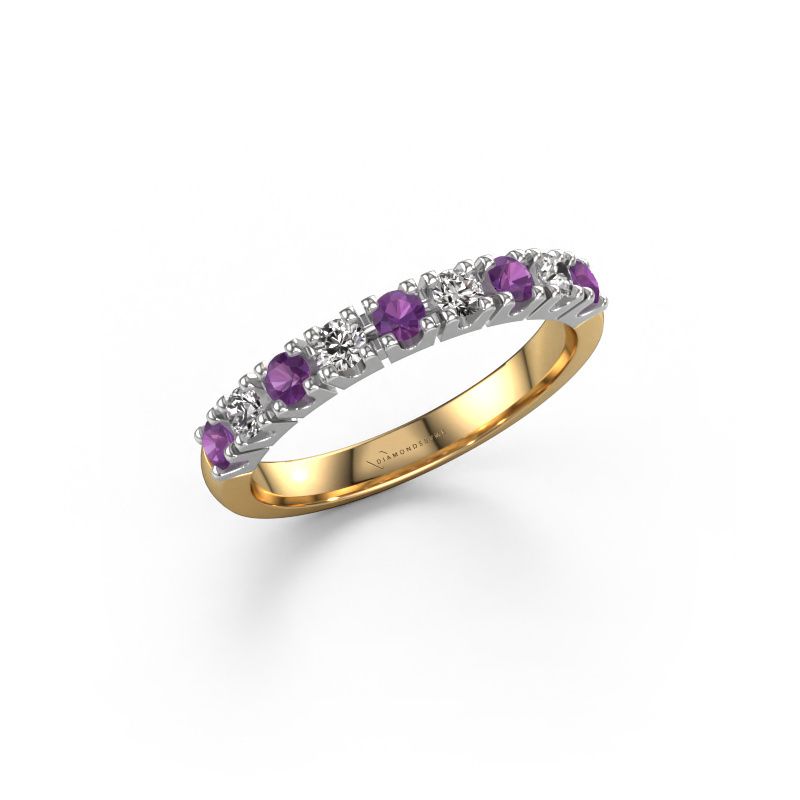 Ring Rianne 9 585 gold amethyst 2.4 mm