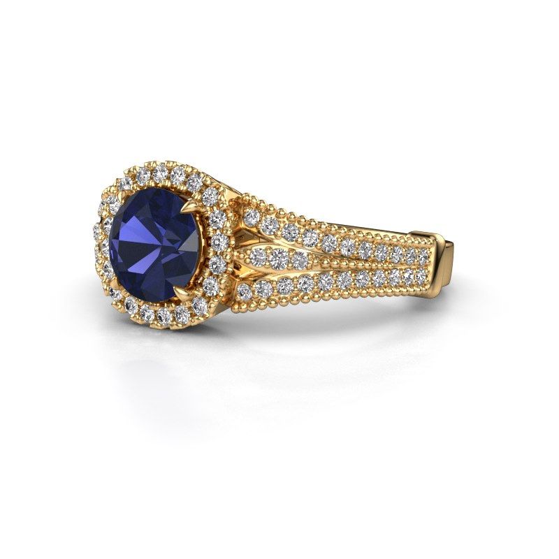 Image of Engagement ring Darla 585 gold sapphire 6.5 mm