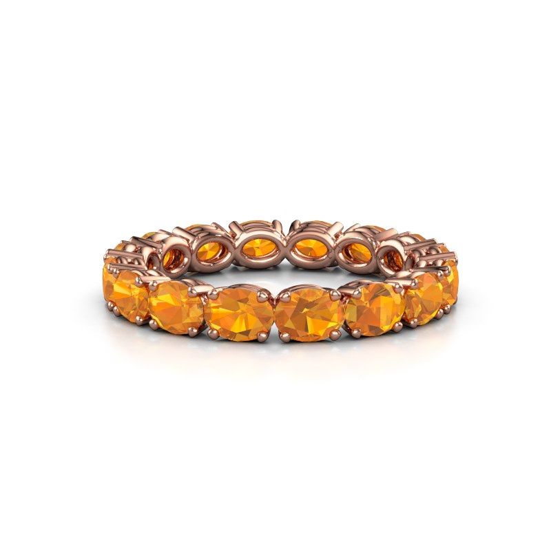 Bild von Ring vivienne ovl 4x3<br/>585 Roségold<br/>citrin 4x3 mm