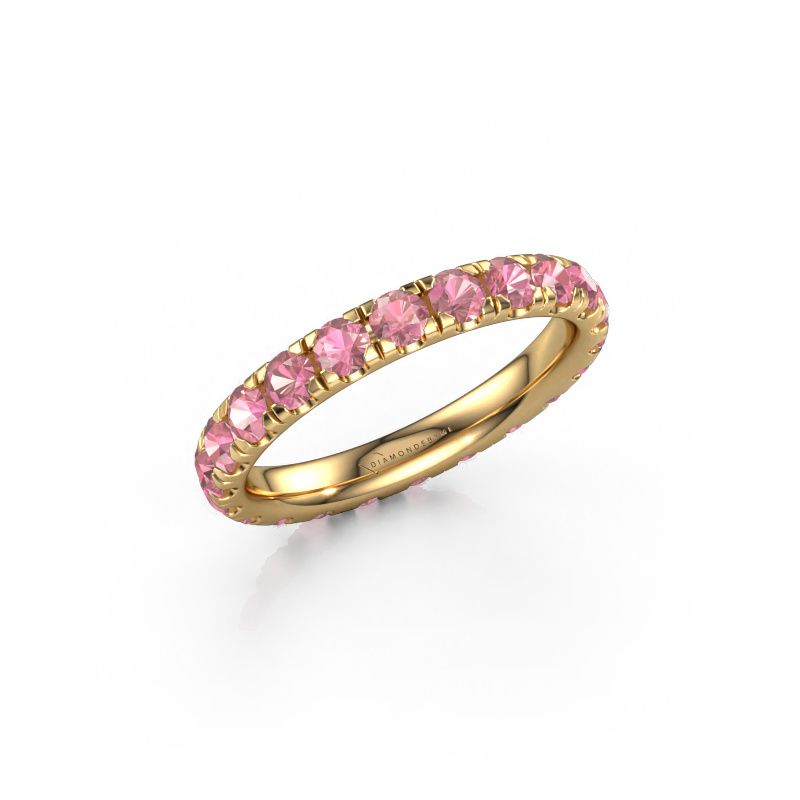 Stackable ring Jackie 2.7 585 gold tourmaline pink 2.7 mm