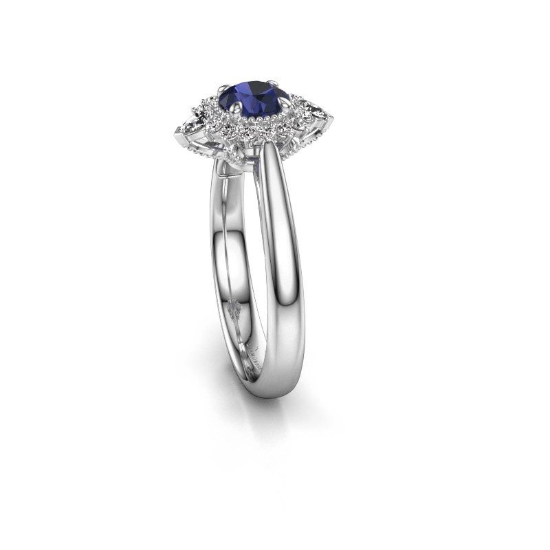 Image of Engagement ring Susan 585 white gold sapphire 5 mm
