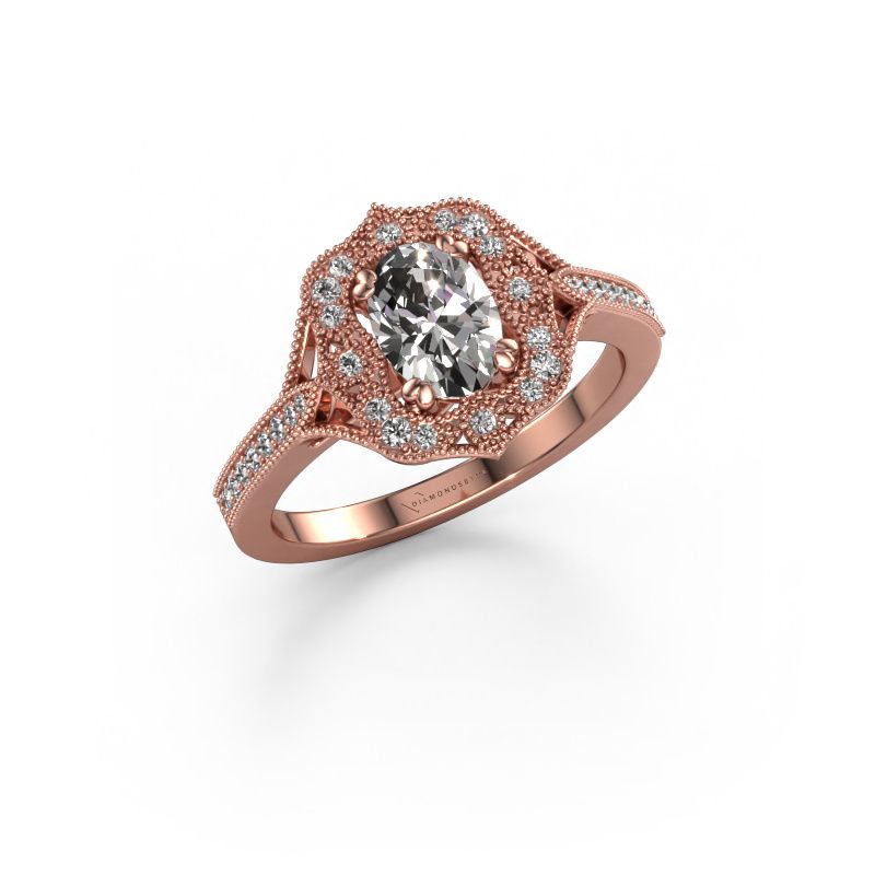Engagement ring Loni 585 rose gold diamond 0.983 crt