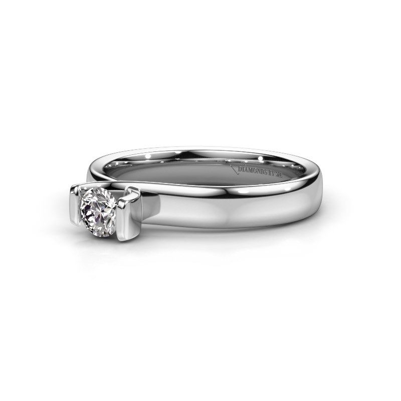 Afbeelding van Verlovingsring Noor 950 platina diamant 0.30 crt