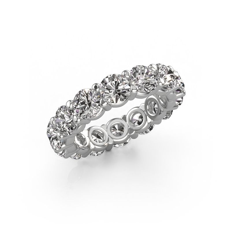 Bague Heddy rnd 4.7 585 or blanc diamant synthétique 5.60 crt