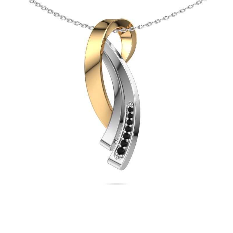 Pendant Lida 585 gold black diamond 0.076 crt