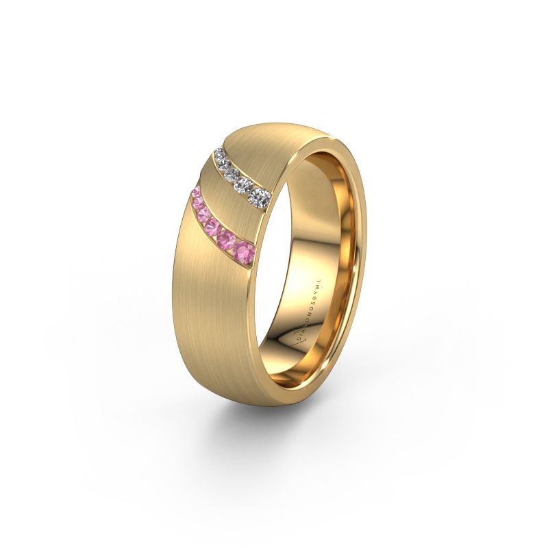 Alliance WH2015L 585 or jaune saphir rose ±6,5x2 mm