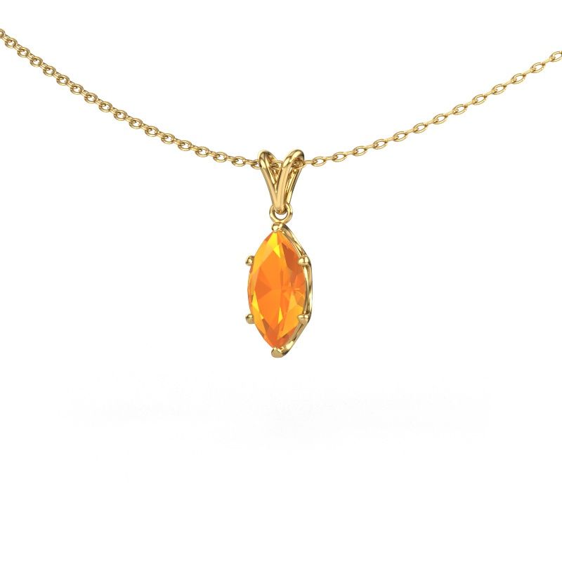 Pendant Sam MRQ 585 gold citrin 10x5 mm