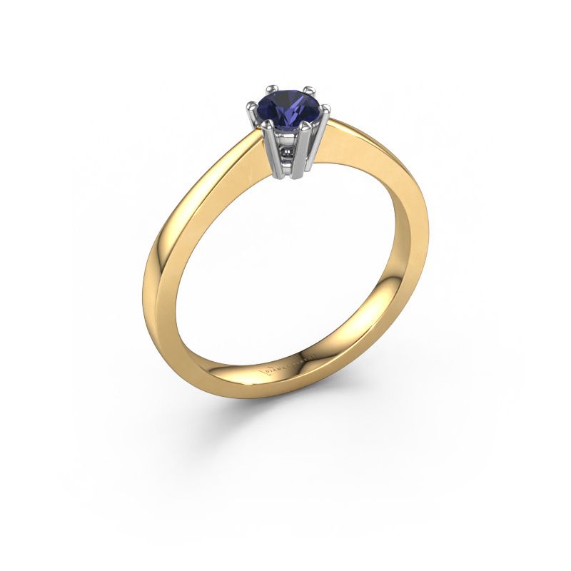 Verlovingsring Noortje 585 goud saffier 4 mm